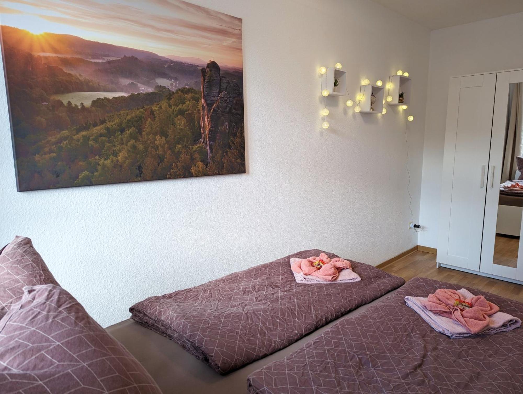 F4 - Urlaubsmagie - Grosse Wohnung Fuer Bis Zu 10 Personen Sebnitz Luaran gambar